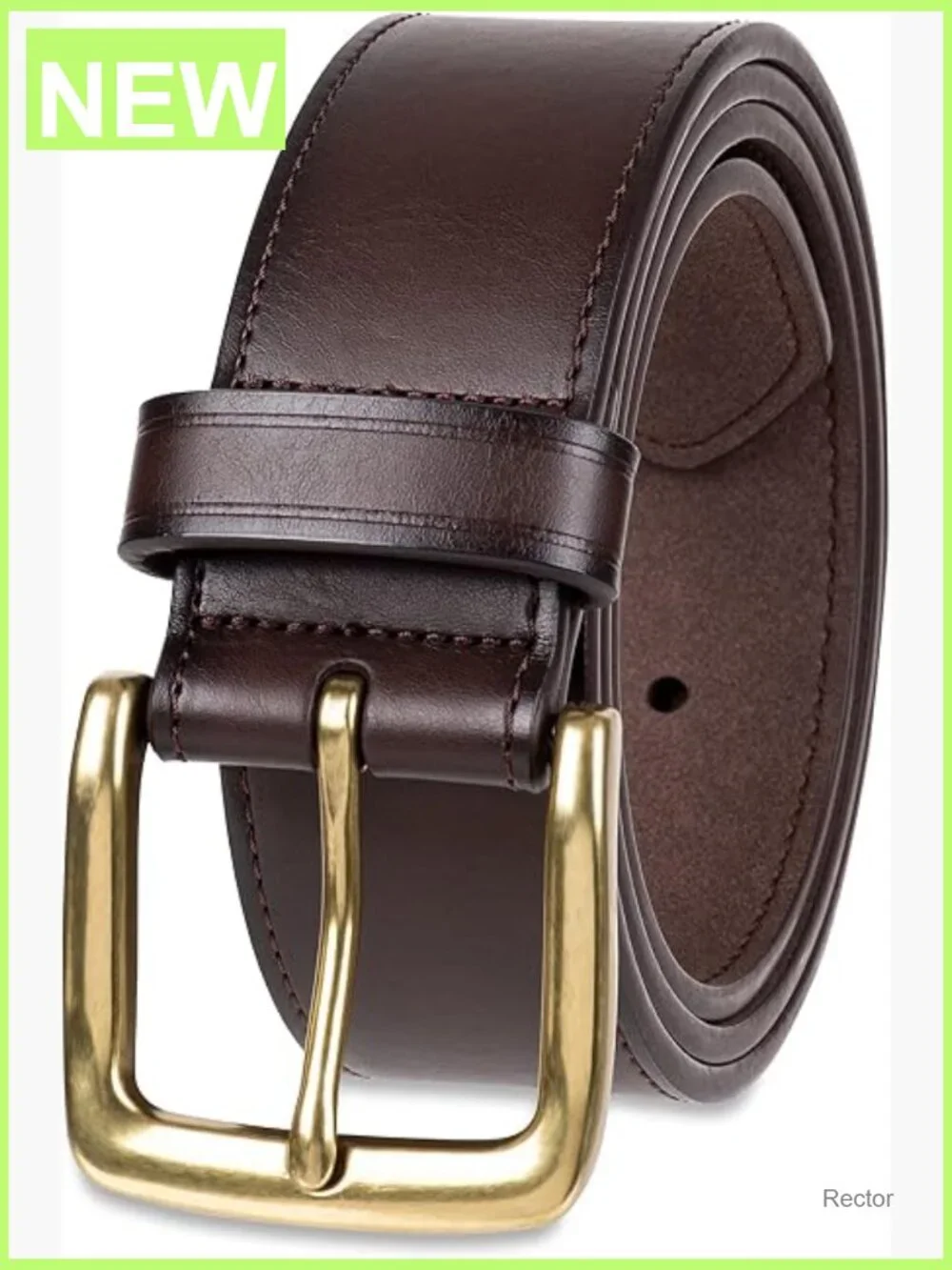 Men's Raw Edge Jean Belt Classic Buckle 1.6